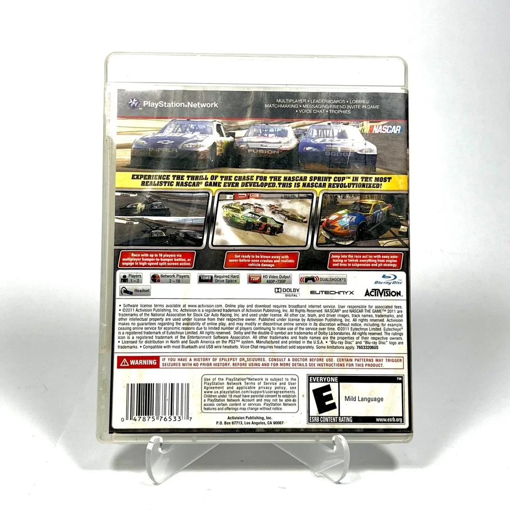 NASCAR 2011 The Game PS3 Sony PlayStation 3 Racing Video Game Complete CIB